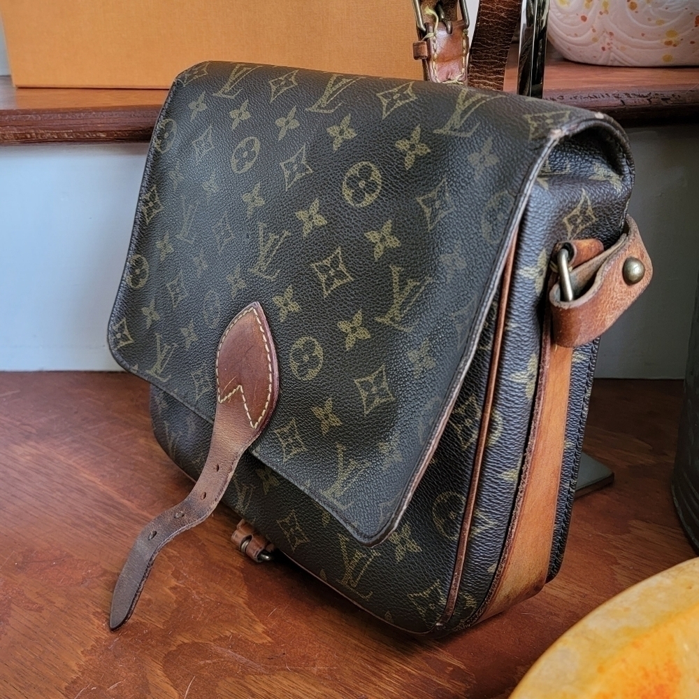 Auth Louis Vuitton Vintage 1986 Monogram Cartouchiere Crossbody Bag - Picture 5 of 16